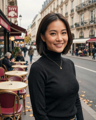 Tevy, 28, Cambodian woman in Paris looking for genuine partnership